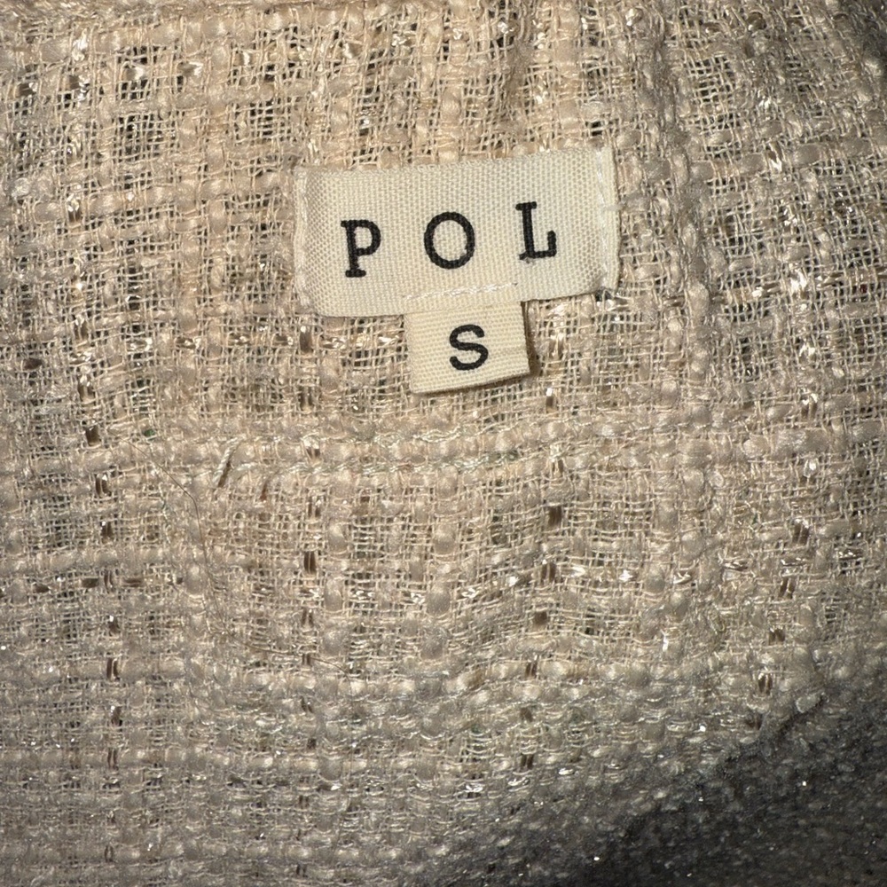 POL Tweed Plaid Jacket | Frayed Trim | Preppy Boutique Style | Size Small - Picture 10 of 12
